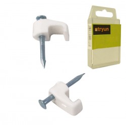 GRAPA PLASTICO BLANCO 0-1 C/10