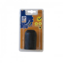 PORTALAMPARAS E-27 LISO NEG