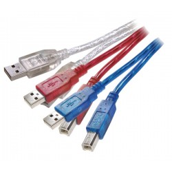 CABLE USB 2,0 A-B COLORES