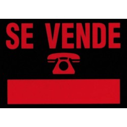 CARTEL PLAST SE VENDE ROJO