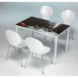 MESA CRISTAL SERIGRAFIA N.YORK