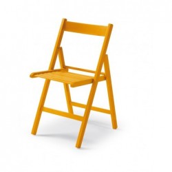 SILLA PLEGABLE MADERA NARANJA