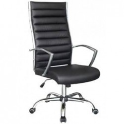 SILLON DIRECTOR NEGRO PIEL PU