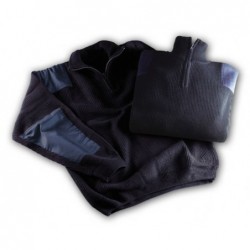 JERSEY MEDIA CREMALLERA AZUL