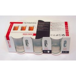TAZON MUG VIDRIO TULIP SET-6