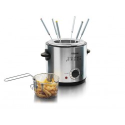 FREIDORA FONDUE MINI INOX 1 L