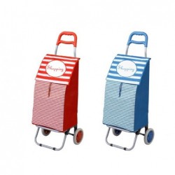CARRO COMPRA PLEGABLE ROJO