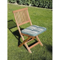 COJIN SILLA RAYAS VERDE/BLANCO