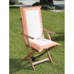 COJIN C/RESPALDO CRUDO/NARANJA