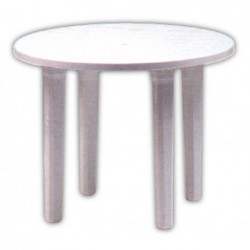 MESA JARDIN REDONDA BLANCA