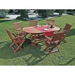 MESA MADERA OVAL EXTENSIBLE