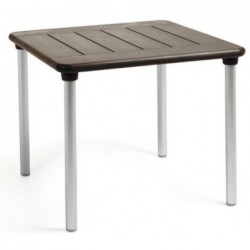 MESA JARDIN CUAD ALUMRESI CAFE