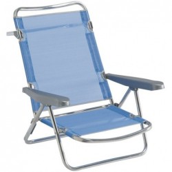 SILLA CAMA PLAYA FIBRELIN AZUL