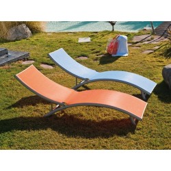 TUMBONA ALUMINIO NARANJA 4 P.