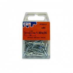 PUNTA ACERO C PLANA ZN C/80